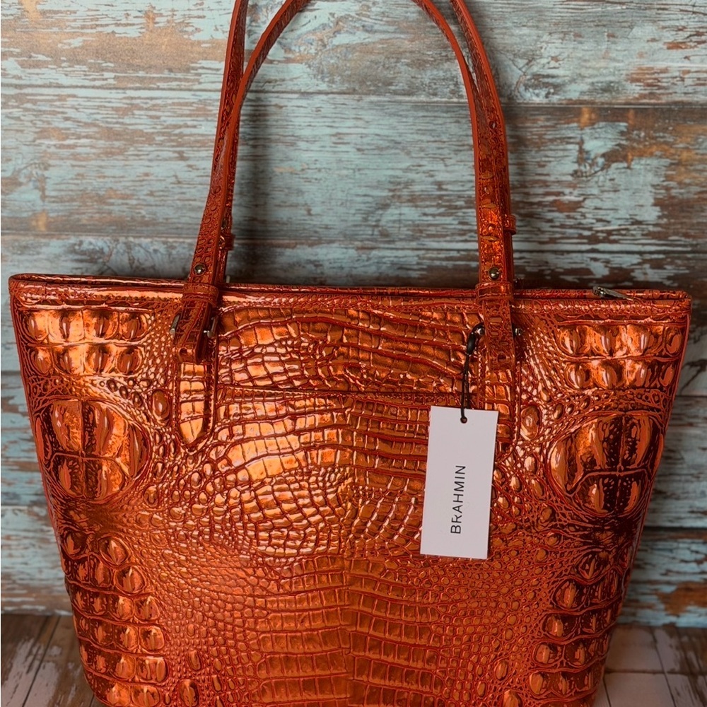 NWT Brahmin ORANGE POTION Medium Asher - Hard to find PRICE FIRM - Picture 11 of 16